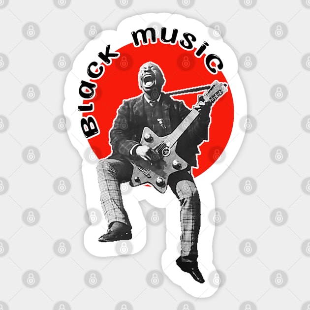 I love black music: Quality and Resistance Sticker by Marccelus